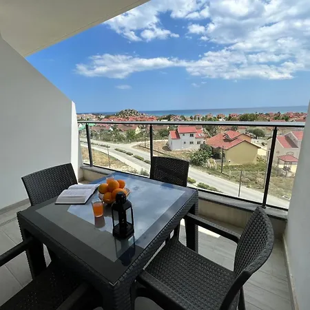Daire студия 31 терра Caesar Blue Large With Sea View And Aquapark *